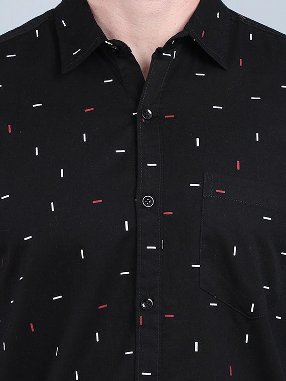 black printed casual shirt - 17467572 - Zoom Image - 5