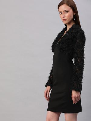black scuba bodycon dress - 17467631 - Standard Image - 2
