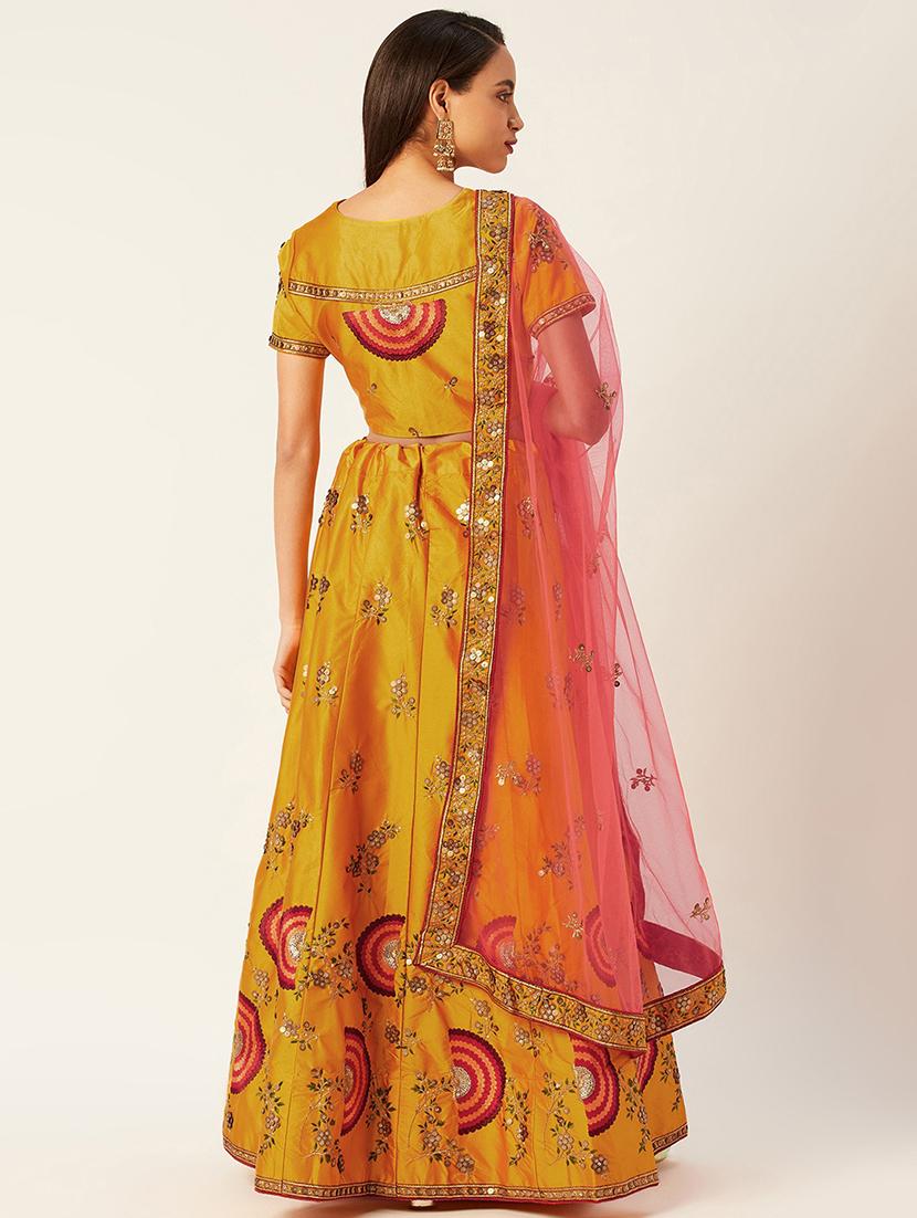 embroidered flared lehenga - 17467794 - Zoom Image - 2