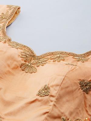 embroidered flared lehenga - 17467799 - Standard Image - 4