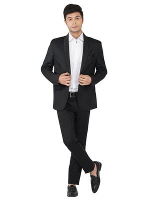 black solid tuxedo blazer - 17468182 - Standard Image - 4