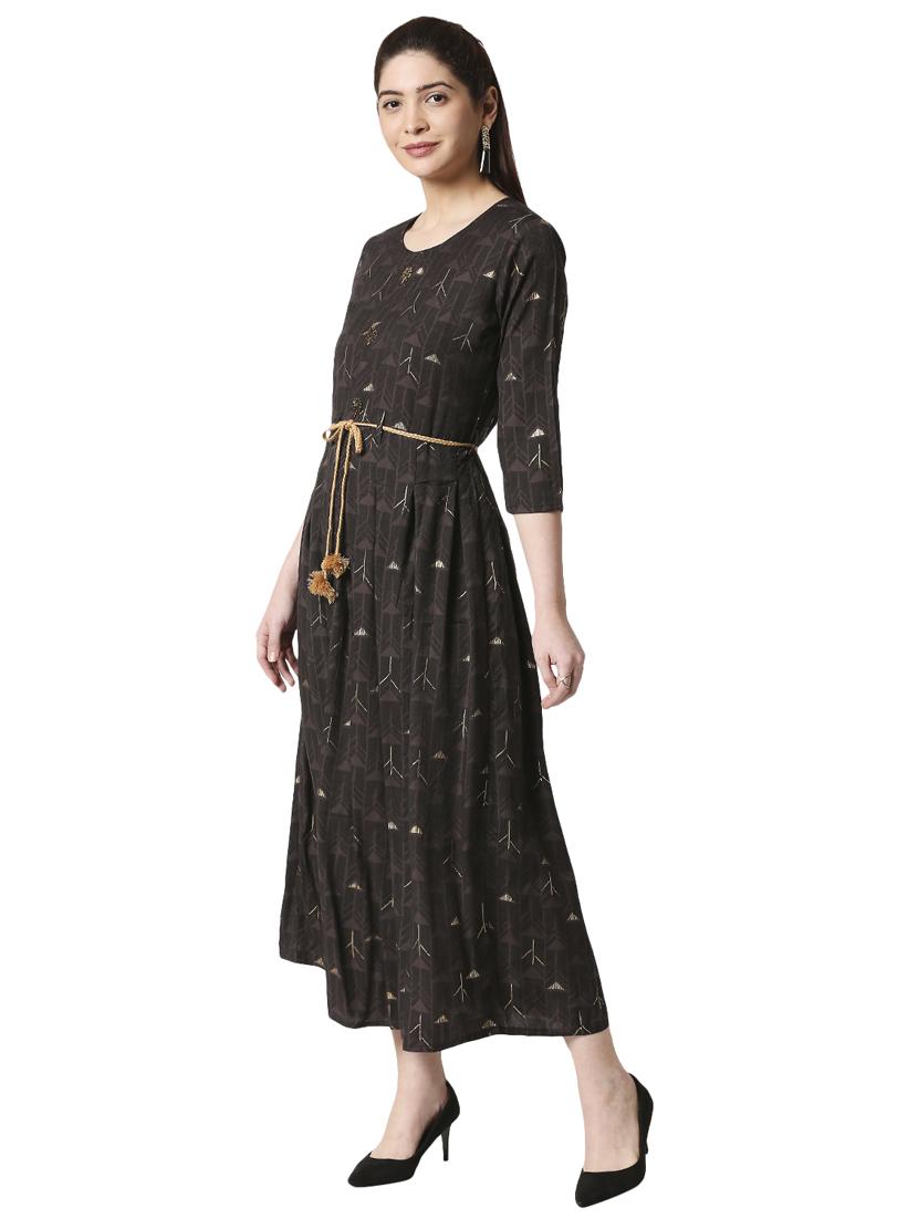 printed a-line kurta - 17468322 - Zoom Image - 2