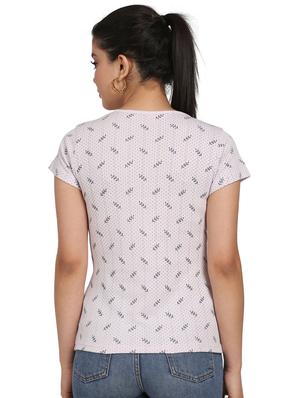 round neck printed tee - 17468375 - Standard Image - 3