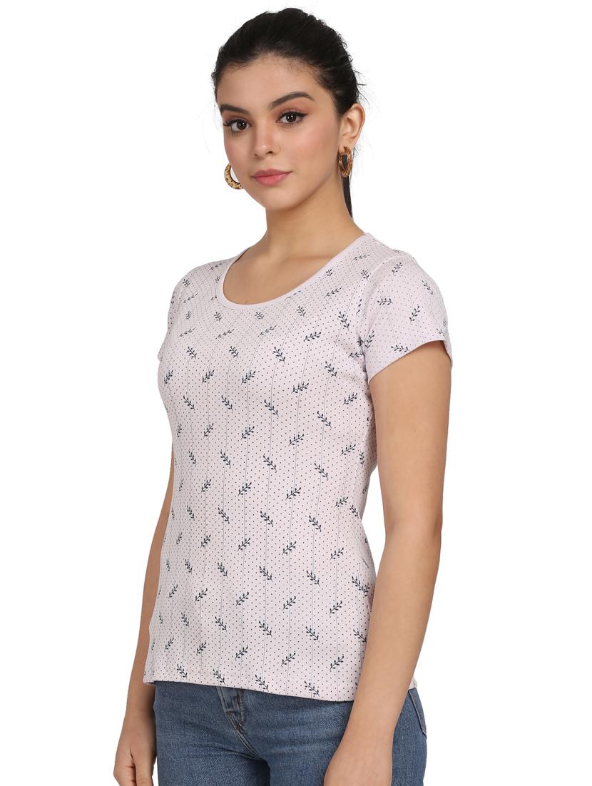 round neck printed tee - 17468375 - Zoom Image - 2