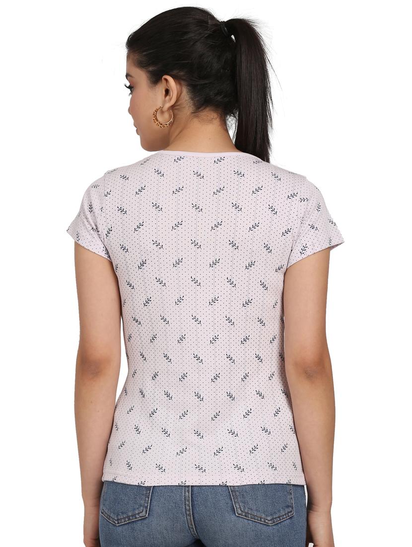 round neck printed tee - 17468375 - Zoom Image - 3