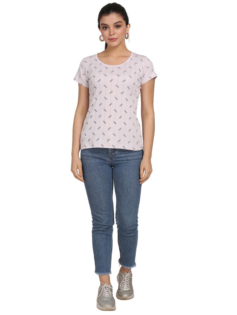 round neck printed tee - 17468375 - Zoom Image - 4