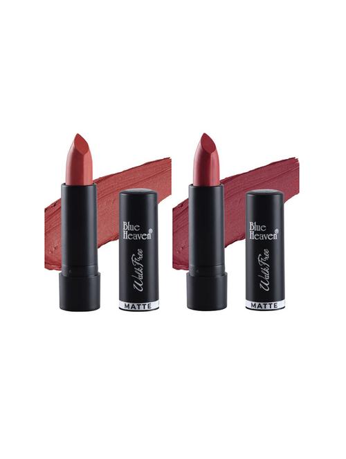 blue heaven pack of 2 walkfree matte lipsticks (inflamed orange & heart beat) - 17468449 - Standard Image - 1
