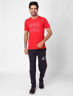 black side striped track pants - 17468510 - Standard Image - 4