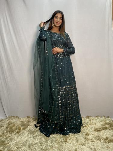 mirror work lehenga sets - 17468526 - Standard Image - 1