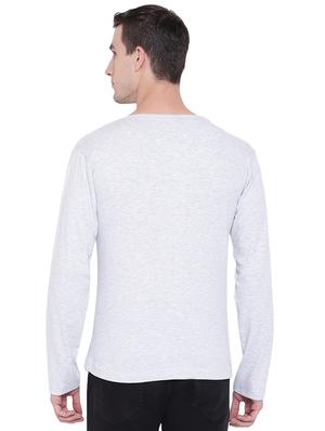 grey striped cut & sew t-shirt - 17468527 - Standard Image - 3