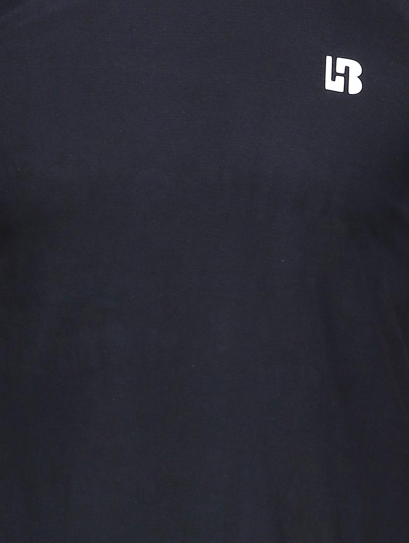 black color block cut & sew t-shirt - 17468530 - Zoom Image - 4