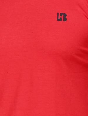 red color block cut & sew t-shirt - 17468531 - Standard Image - 4