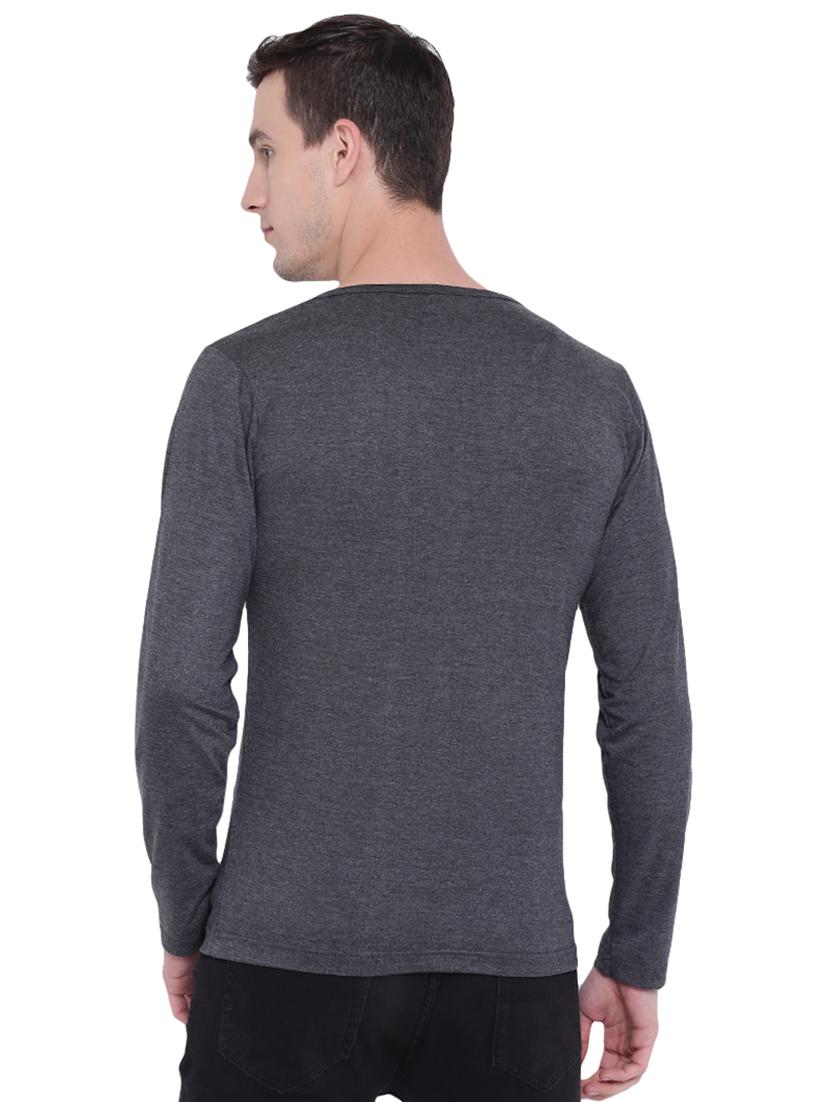 grey striped cut & sew t-shirt - 17468547 - Zoom Image - 3