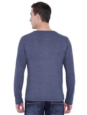 blue striped cut & sew t-shirt - 17468548 - Standard Image - 3