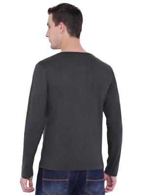 grey striped cut & sew t-shirt - 17468549 - Standard Image - 3
