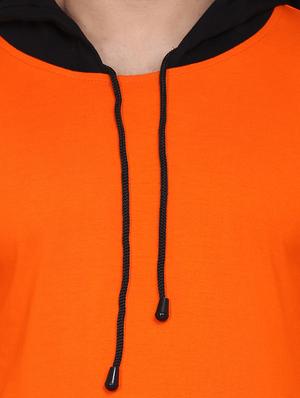orange cut & sew hooded t-shirt - 17468579 - Standard Image - 4