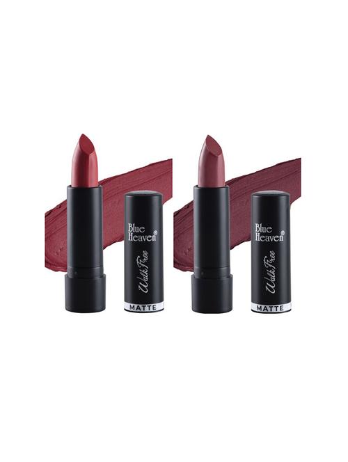 blue heaven pack of 2 walkfree matte lipsticks (heart beat & plum desire) - 17468635 - Standard Image - 1