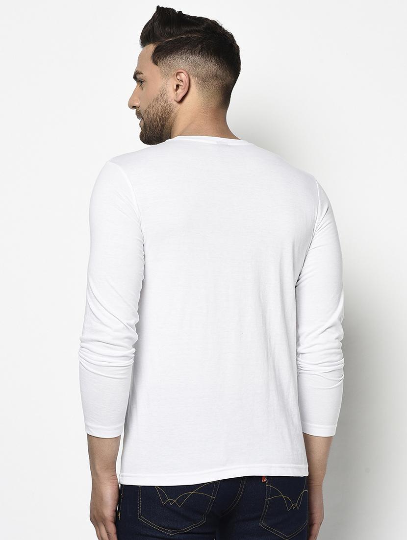white solid pocket t-shirt - 17468683 - Zoom Image - 3