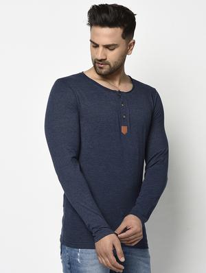navy blue solid pocket t-shirt - 17468691 - Standard Image - 3