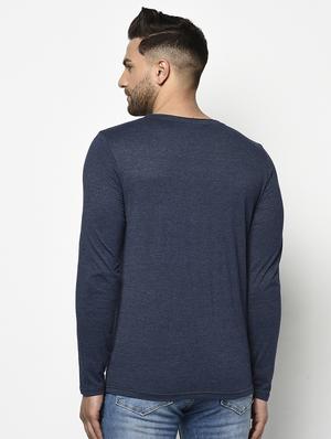 navy blue solid pocket t-shirt - 17468691 - Standard Image - 4