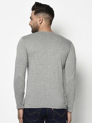 grey solid pocket t-shirt - 17468692 - Standard Image - 3