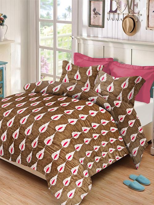 velvet king size double bedsheet with 2 pillow cover - 17468877 - Standard Image - 1