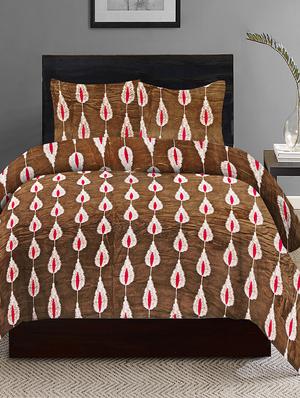 velvet king size double bedsheet with 2 pillow cover - 17468877 - Standard Image - 2
