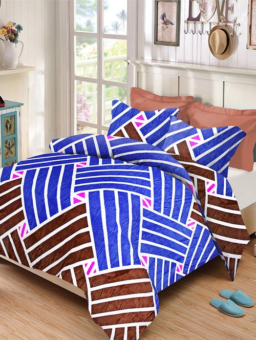 velvet king size double bedsheet with 2 pillow cover - 17468884 - Standard Image - 1