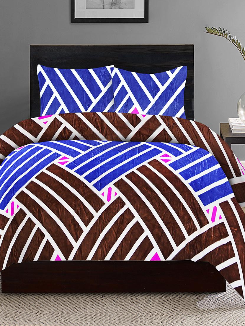 velvet king size double bedsheet with 2 pillow cover - 17468884 - Zoom Image - 2