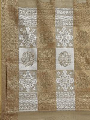 self design woven saree with blouse - 17468994 - Standard Image - 5