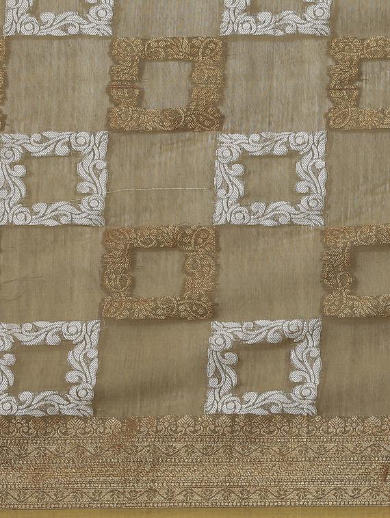 self design woven saree with blouse - 17468994 - Zoom Image - 4