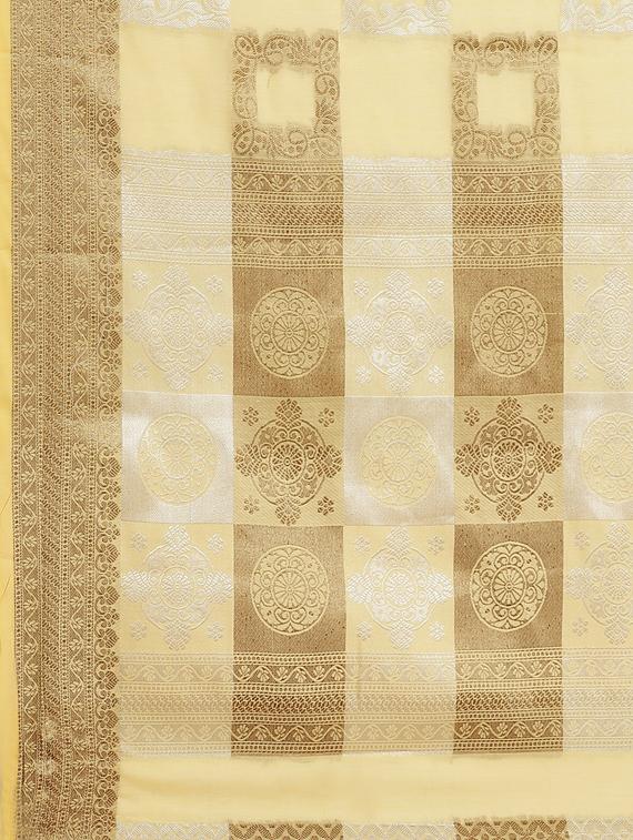 self design woven saree with blouse - 17468995 - Zoom Image - 5