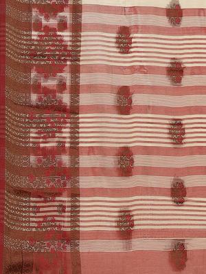 floral woven saree with blouse - 17469001 - Standard Image - 5