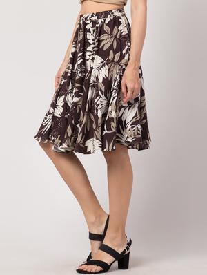 high rise flared skirt - 17469072 - Standard Image - 2