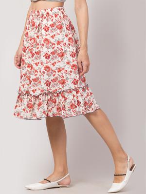 high rise flared skirt - 17469073 - Standard Image - 2