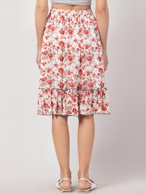 high rise flared skirt - 17469073 - Standard Image - 3