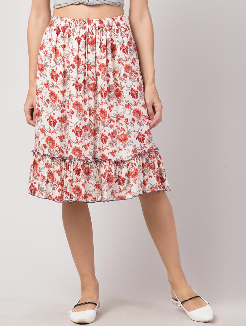 high rise flared skirt - 17469073 - Zoom Image - 1