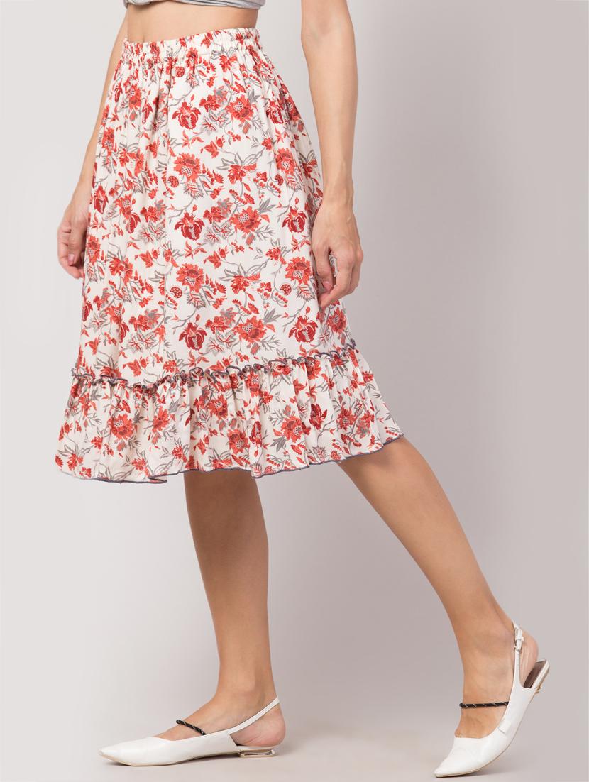 high rise flared skirt - 17469073 - Zoom Image - 2