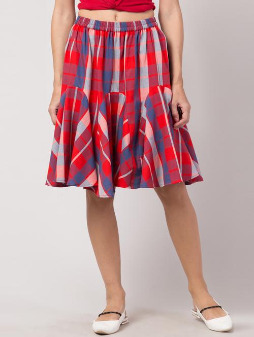 high rise flared skirt - 17469074 - Standard Image - 1