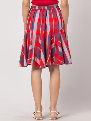 high rise flared skirt - 17469074 - Standard Image - 3