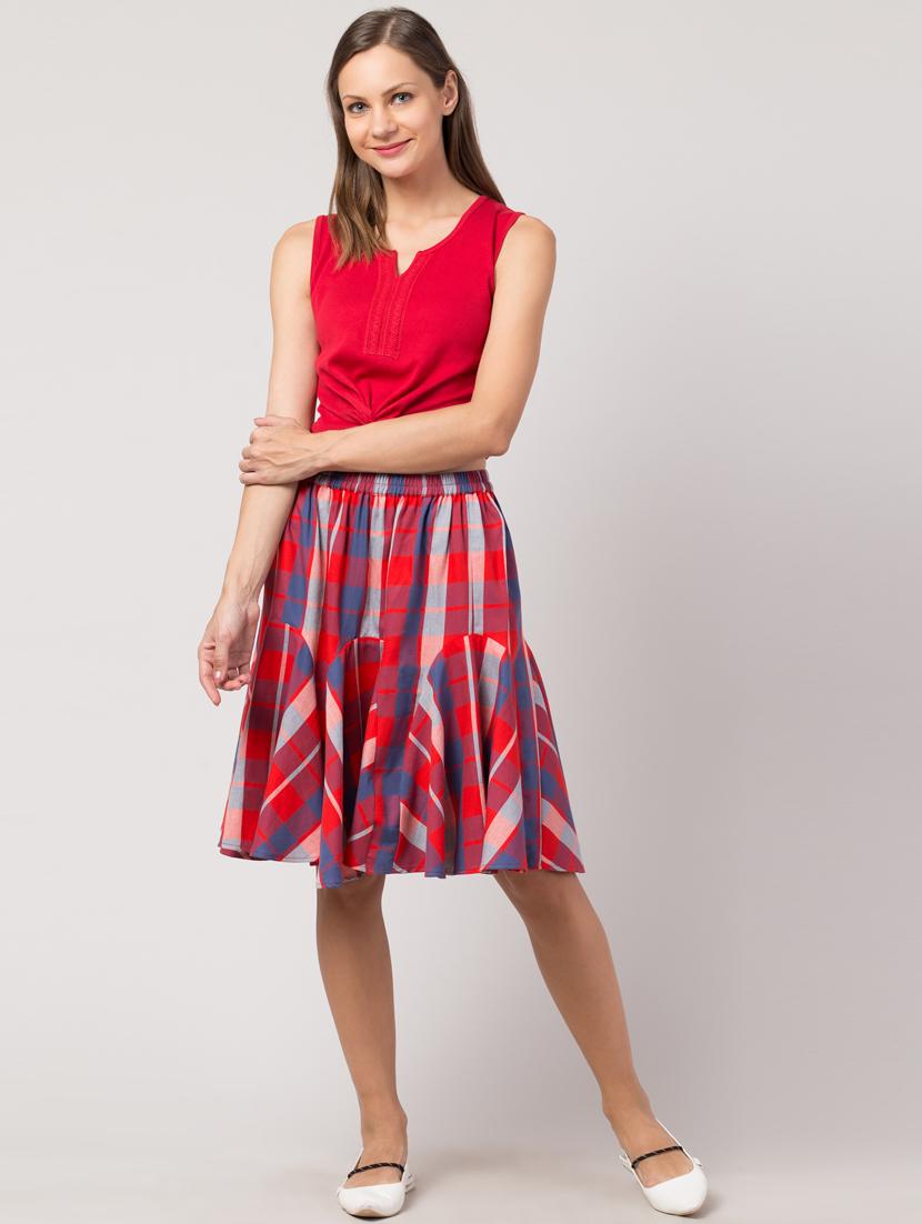 high rise flared skirt - 17469074 - Zoom Image - 4