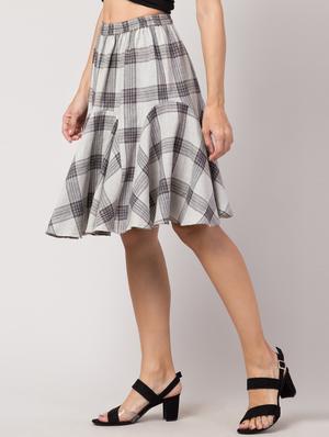 high rise flared skirt - 17469075 - Standard Image - 2
