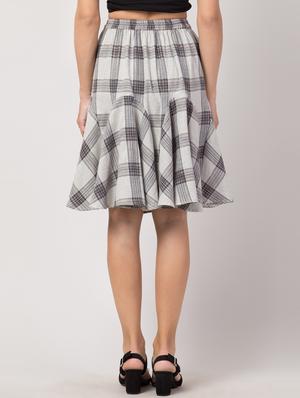 high rise flared skirt - 17469075 - Standard Image - 3