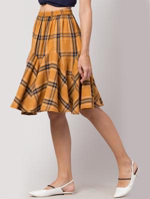 high rise flared skirt - 17469077 - Standard Image - 2