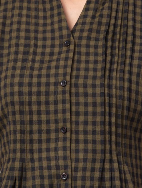 tie back checkered tunic - 17469078 - Zoom Image - 5