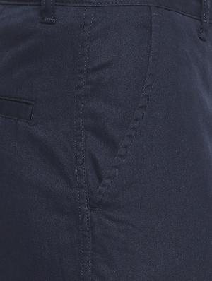 navy blue solid bermuda shorts - 17469253 - Standard Image - 5