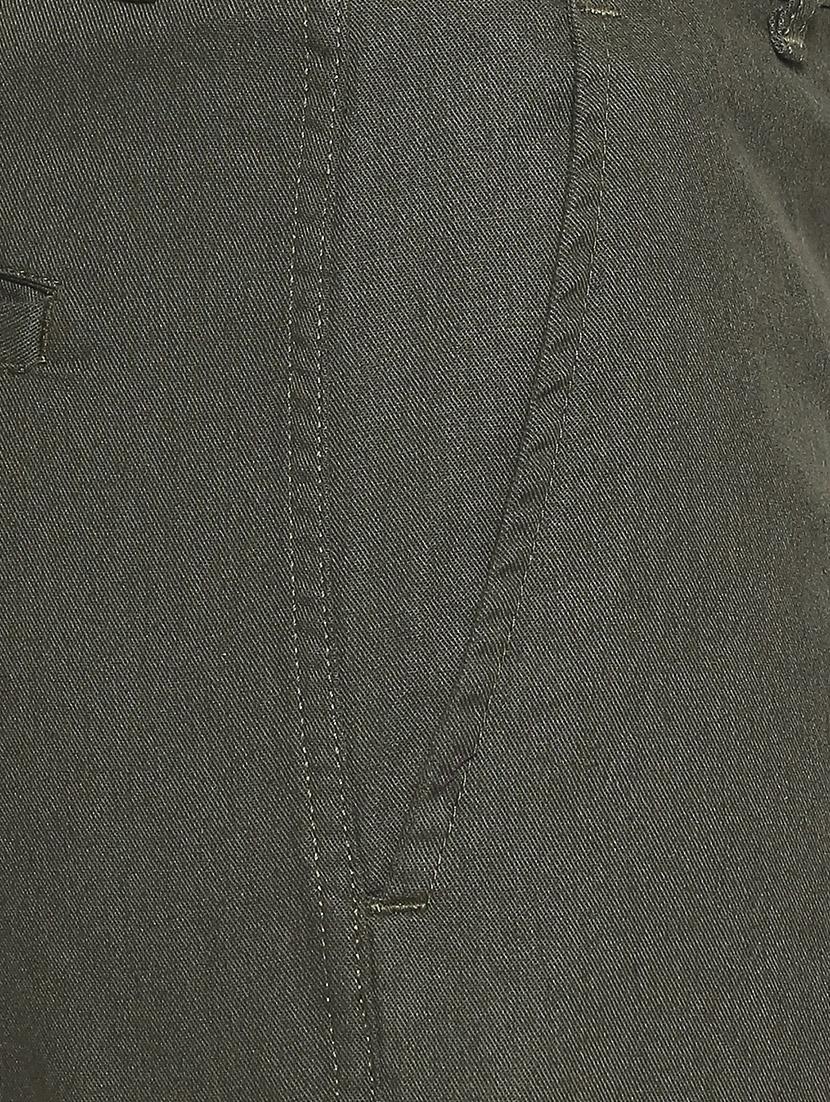 olive green solid bermuda shorts - 17469254 - Zoom Image - 5