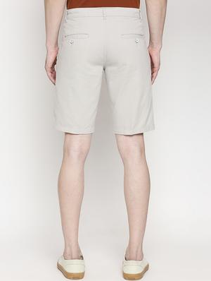 grey solid bermuda shorts - 17469255 - Standard Image - 3