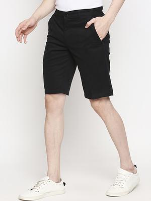 black solid bermuda shorts - 17469256 - Standard Image - 2