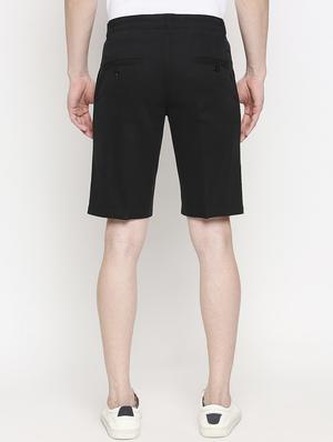 black solid bermuda shorts - 17469256 - Standard Image - 3